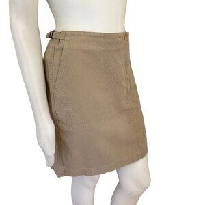 VTG RALPH LAUREN Gorpcore Canvas Utility Skirt in Khaki SZ 12